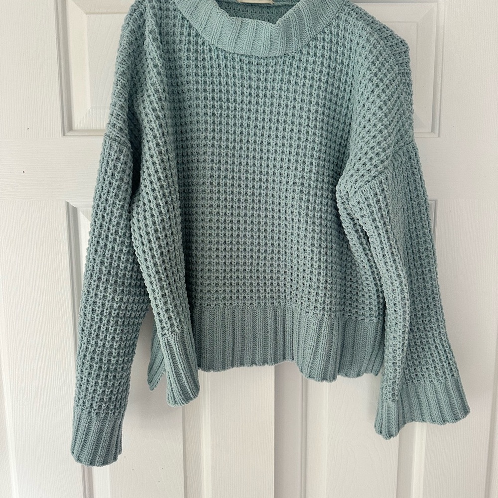 Altard State Mint Green Waffle Knit Sweater (Size Small)